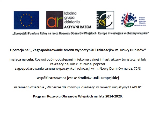 tablica inf dofinansowanie UE