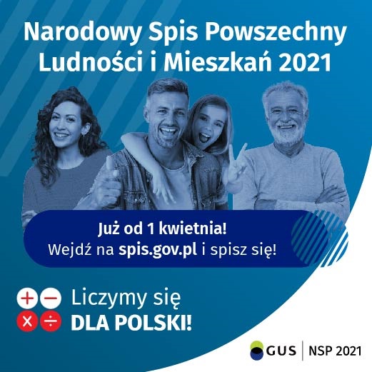 Narodowy Spis Powszechny Ludności i Mieszkań 2021. Plakat