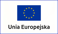 Logo Unii Europejskiej, pod nim napis "Unia Europejska"