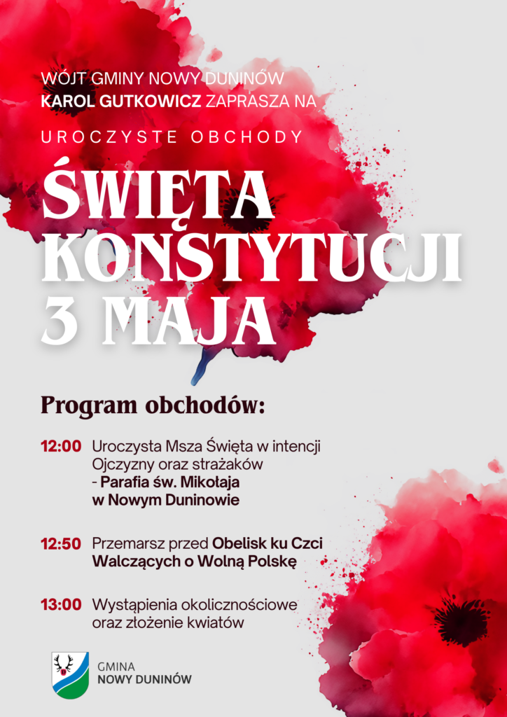 plakat_3_maja-724x1024 Zaproszenie na obchody Święta Konstytucji 3 Maja